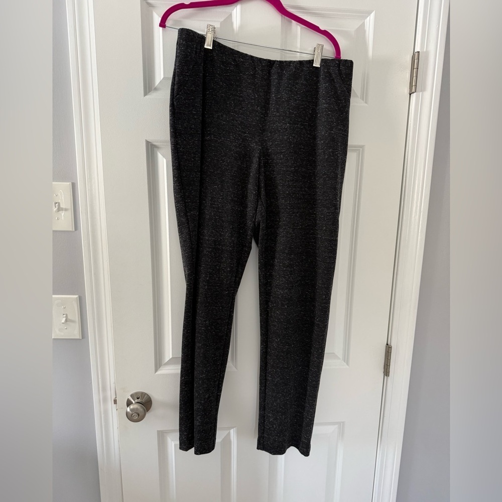 J. Jill | Grey Marled Ponte Slim Leg Leggings | Size L
